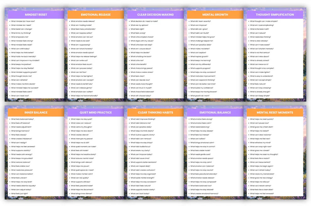 Clear Mind Prompts