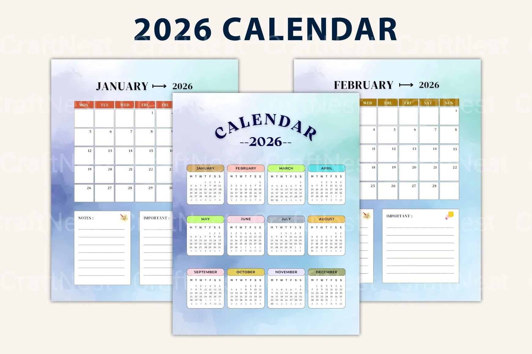 ADHD Printable Planner stress relief and emotional wellness planner