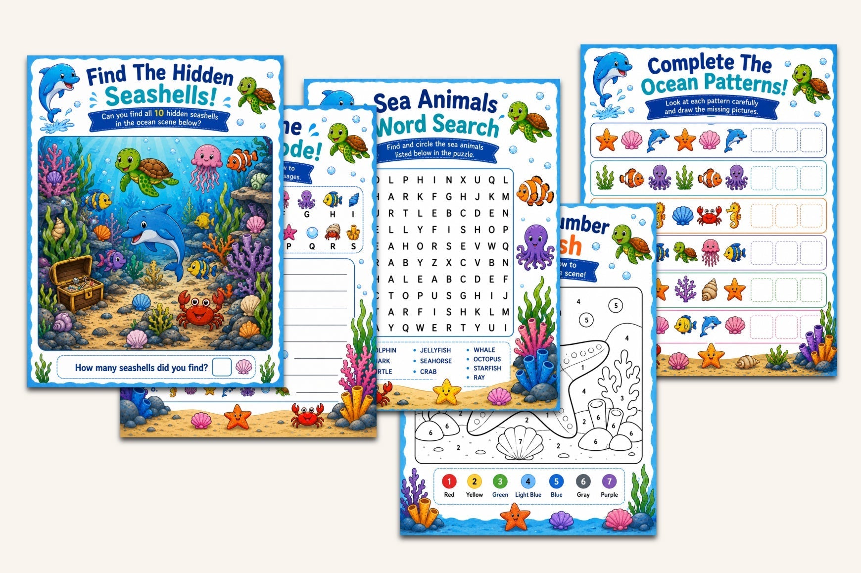 Ocean Friends Activity Book
