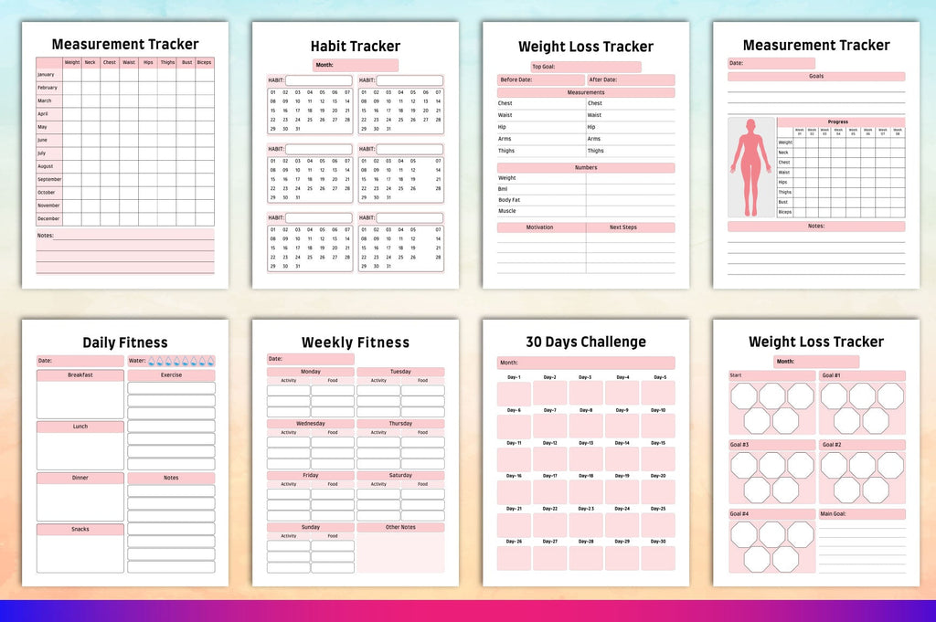 Fitness Planner for Effective Workout Tracking