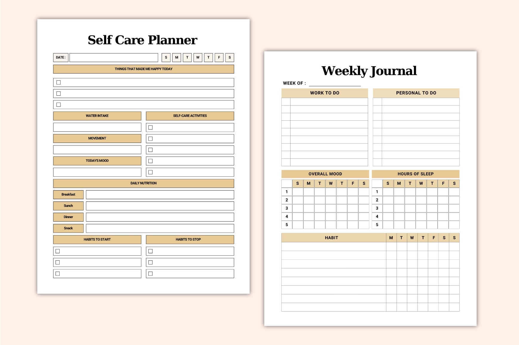 Mind Body Care Companion Planner