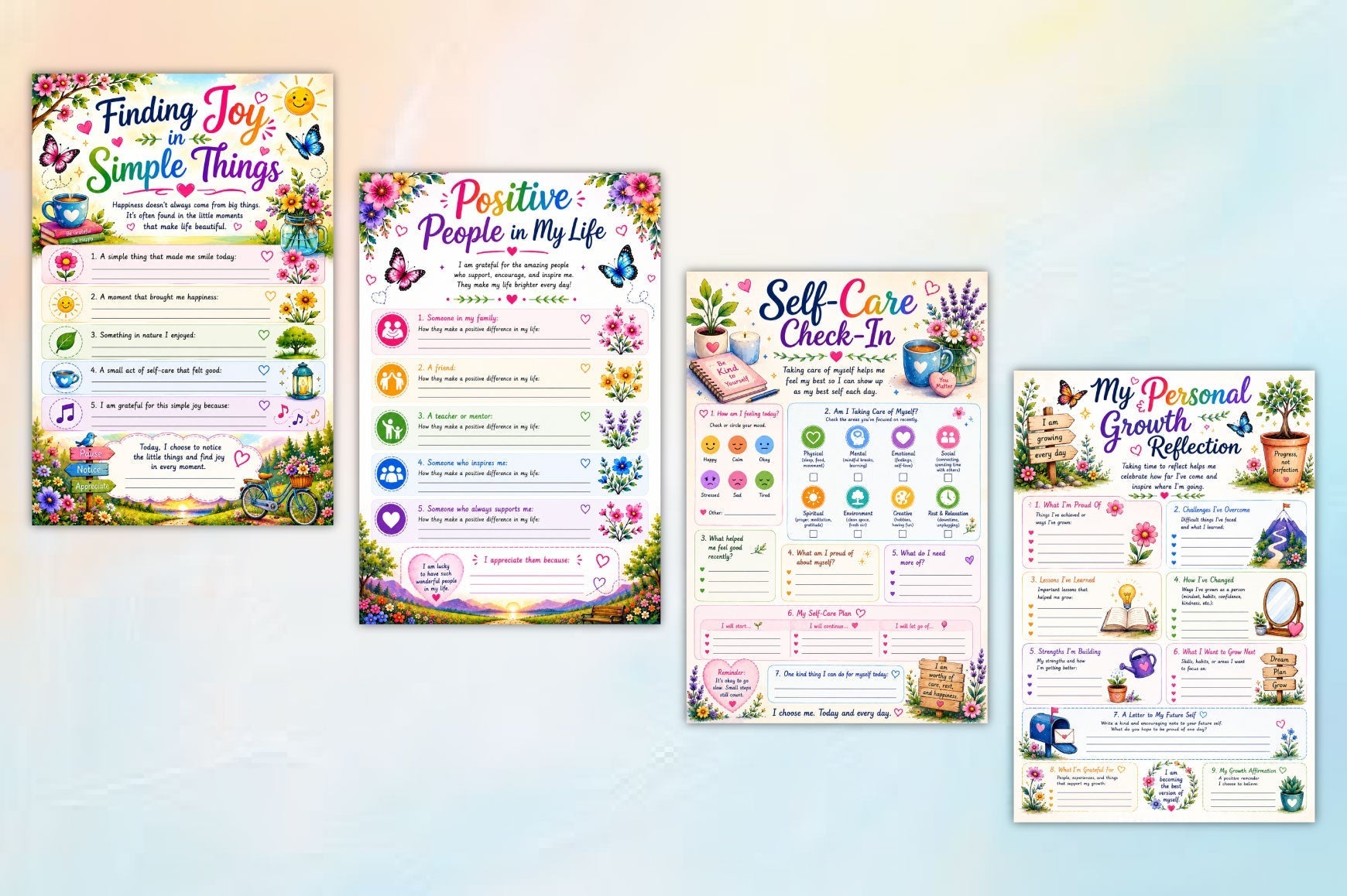 Positive Mindset Reflection Journal