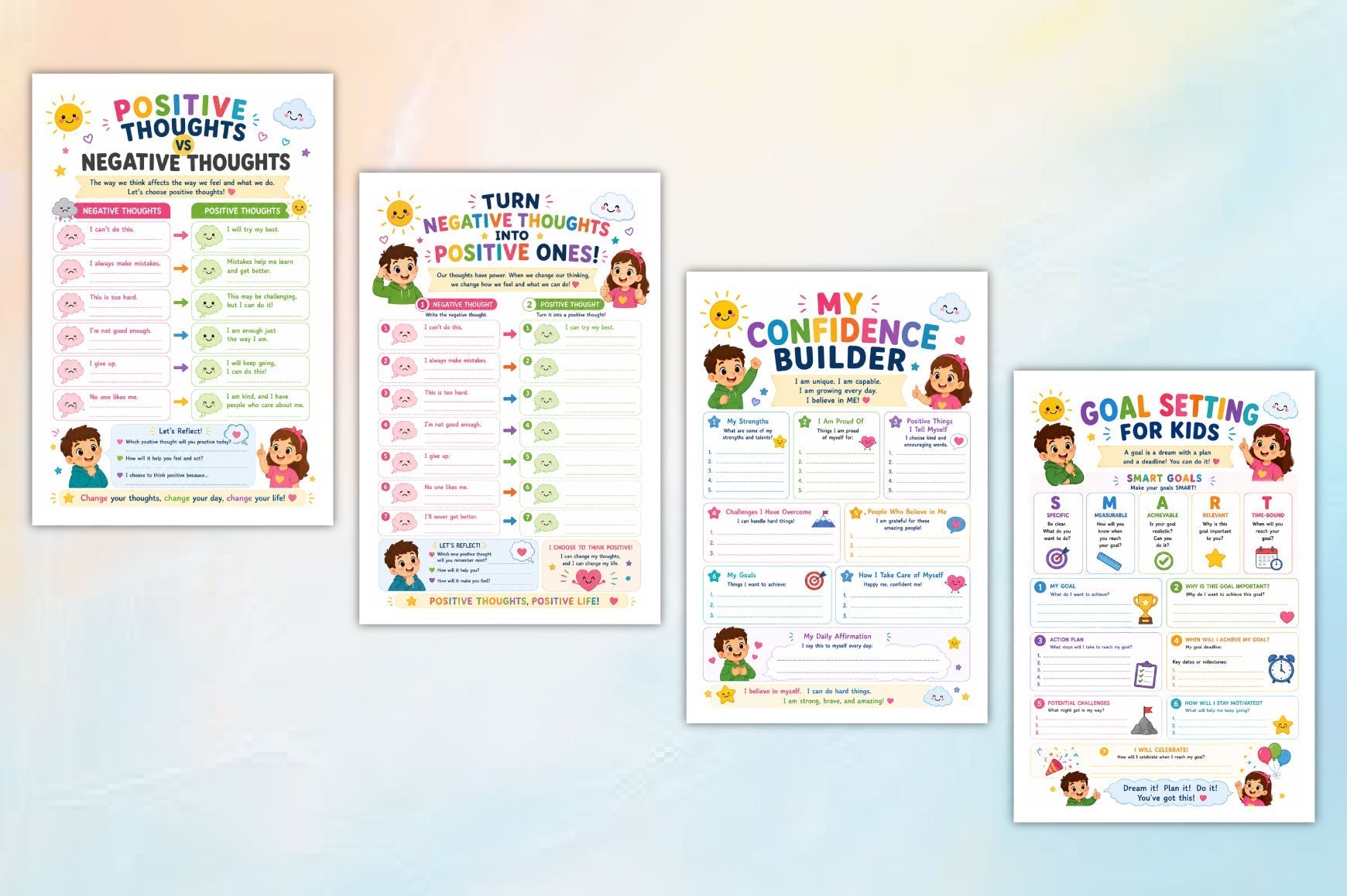 Positive Thinking For Kids Workbook