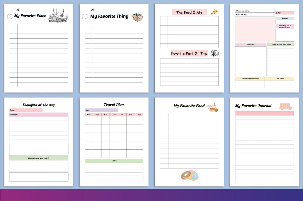 Travel Journal for Kids