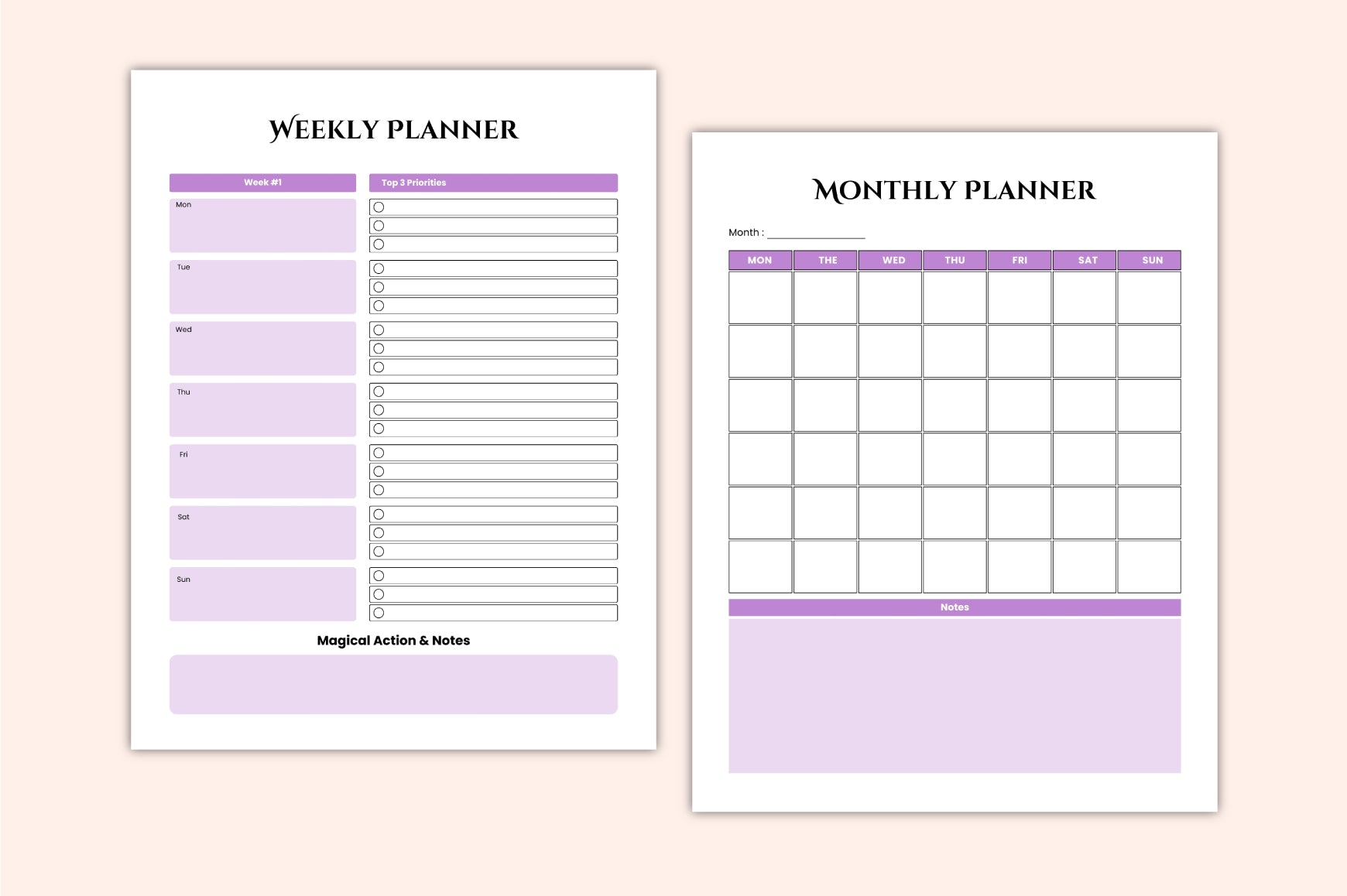 Magic Manifestation Business Planner