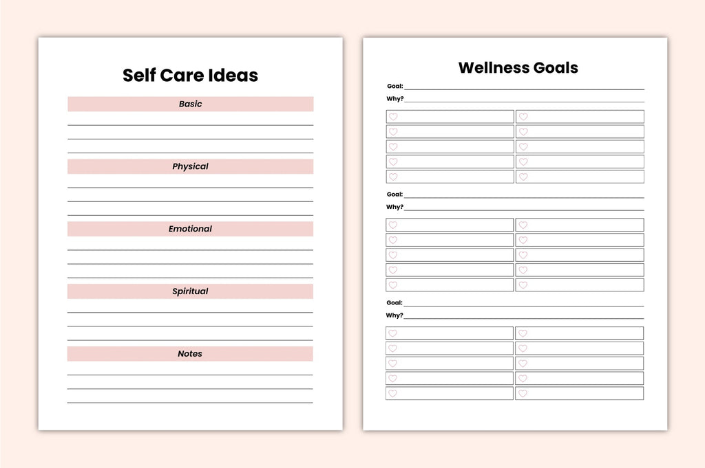 Self Care Well-Being Journal