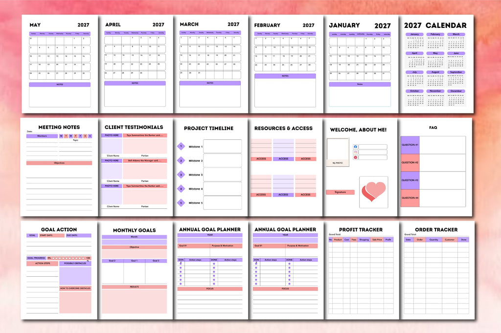 Solopreneur Freelancer Planner