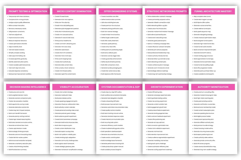 Smart Strategies Prompts