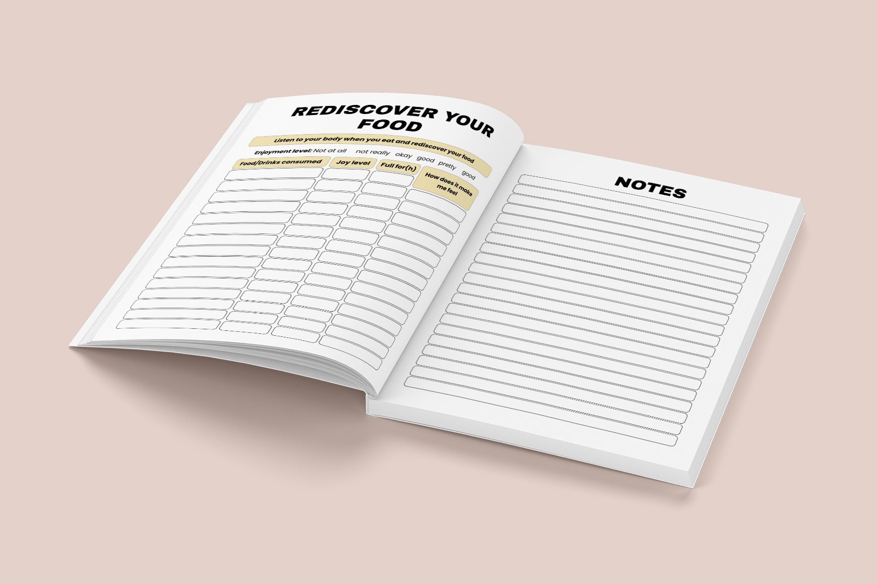 Food Body Healing Journal for Wellness