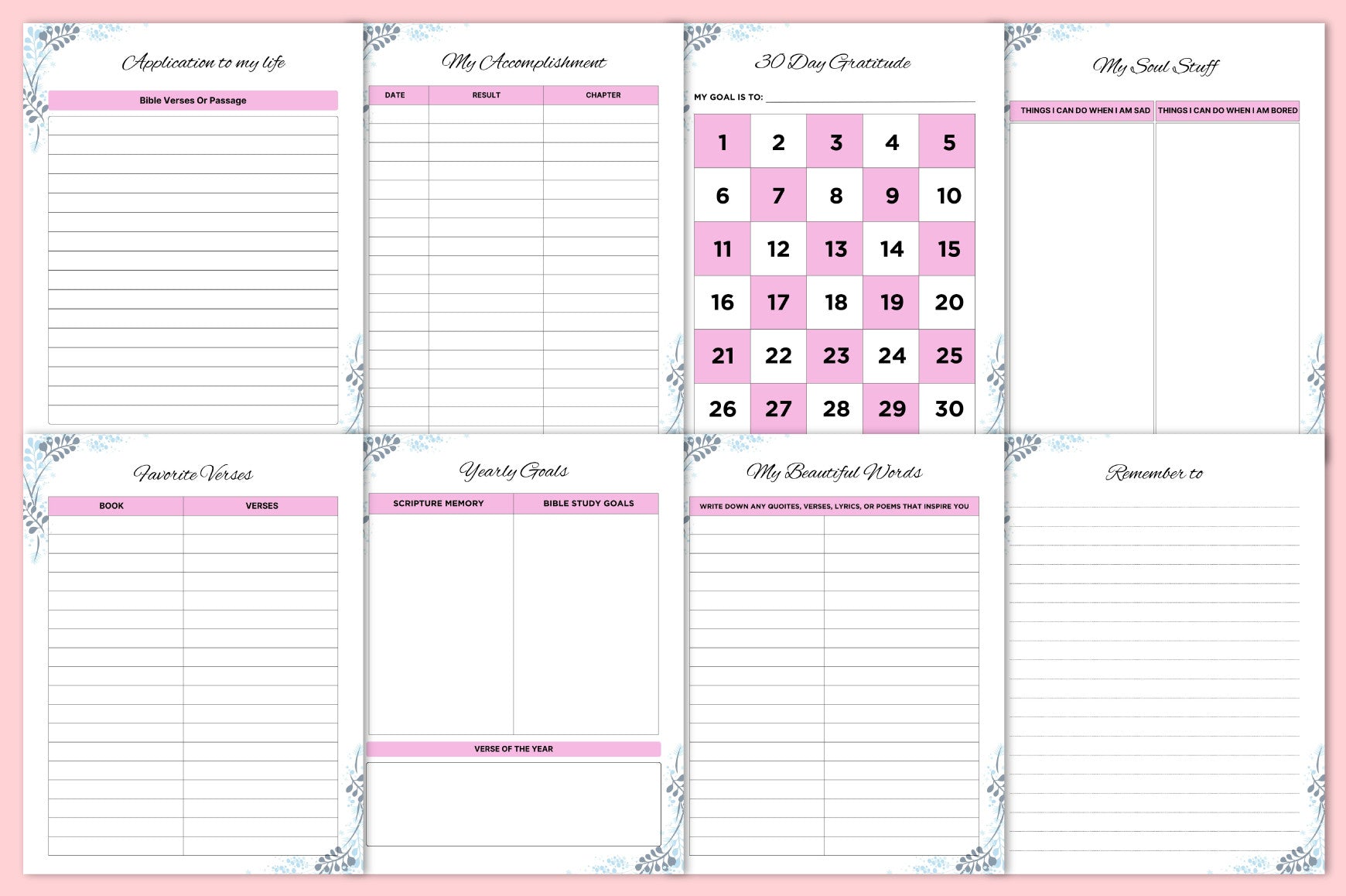 Bible Devotional Planner