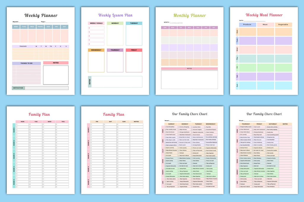 Weekly Family Planner