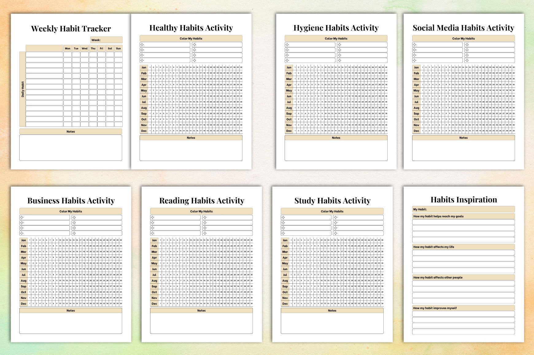 Habit Planner for Effective Goal Tracking
