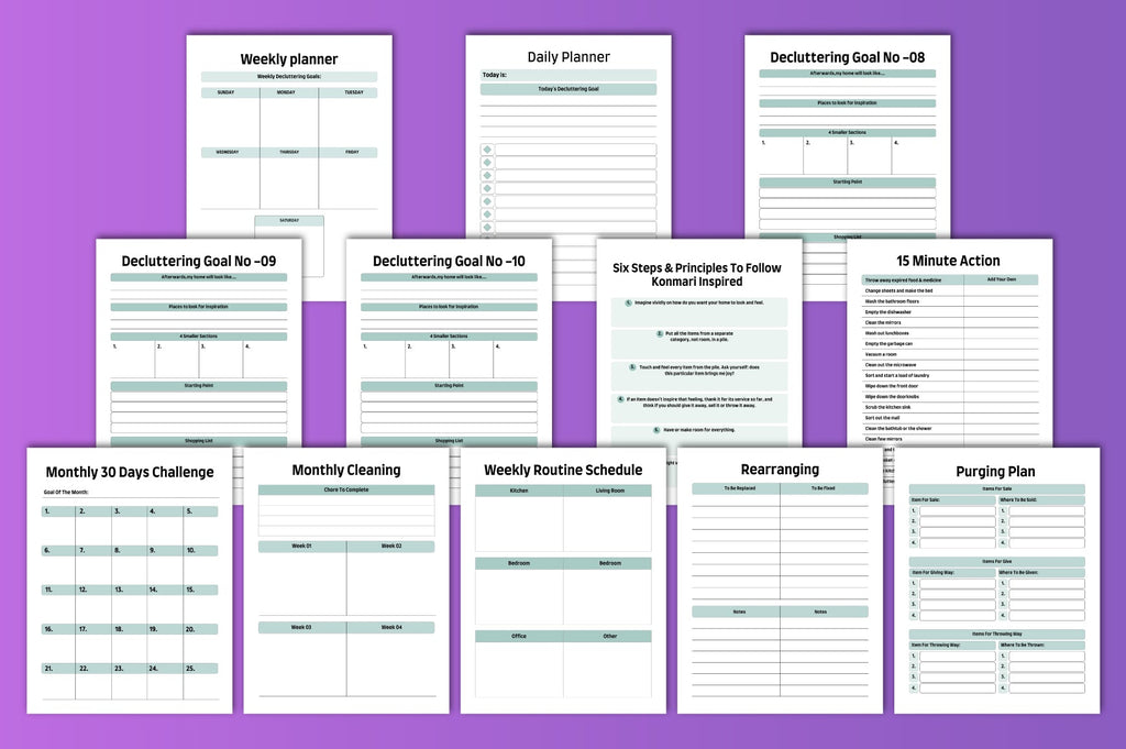 Decluttering Planner Guide