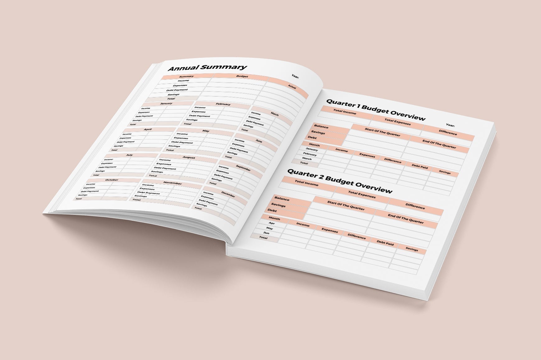 Personal Finance Tracking Planner