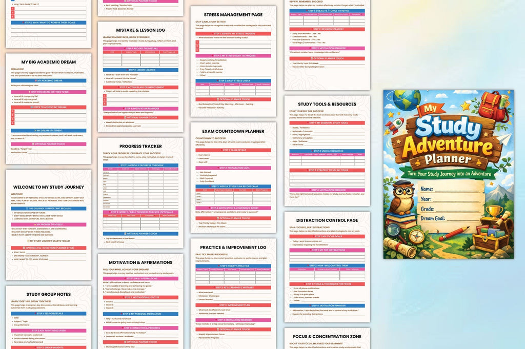 Study Adventure Planner
