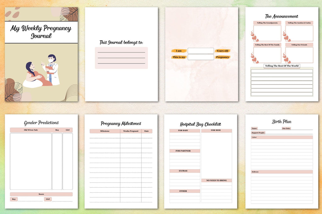 Weekly Pregnancy Journal