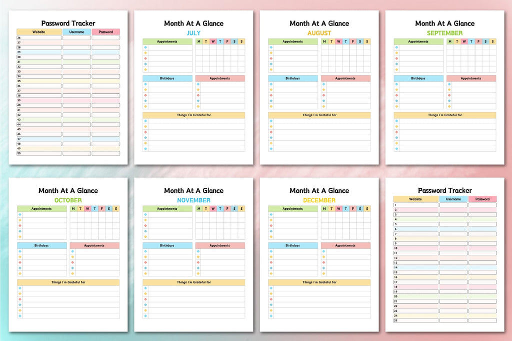 ADHD Planner for Kids Printable Pages