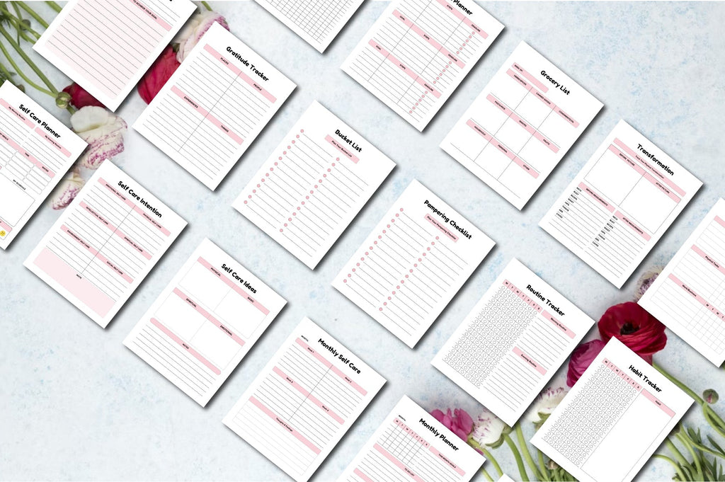 ADHD Self-Care Planner printable self-care routine and reflection pages