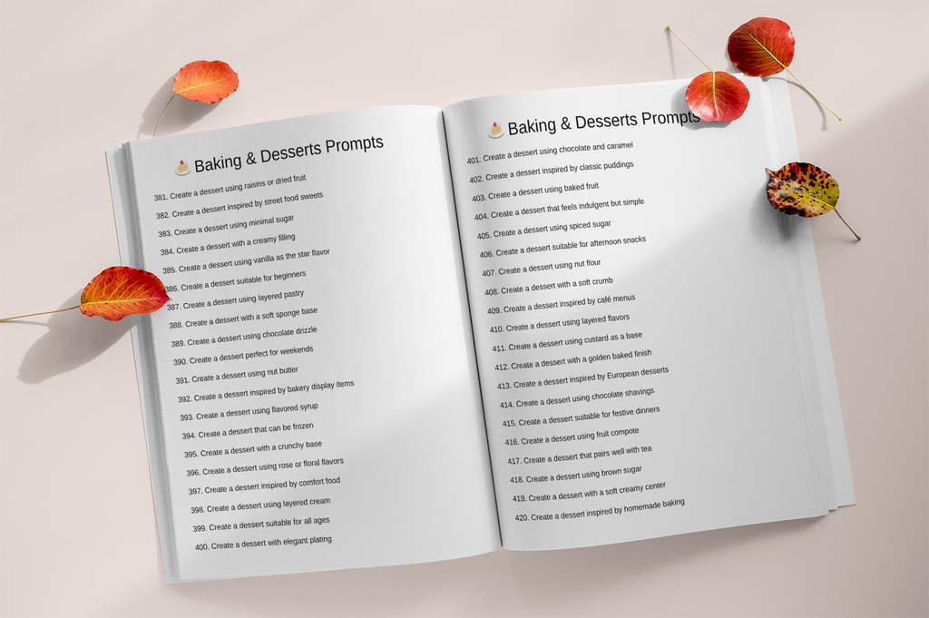 Recipe Development Creation Prompts