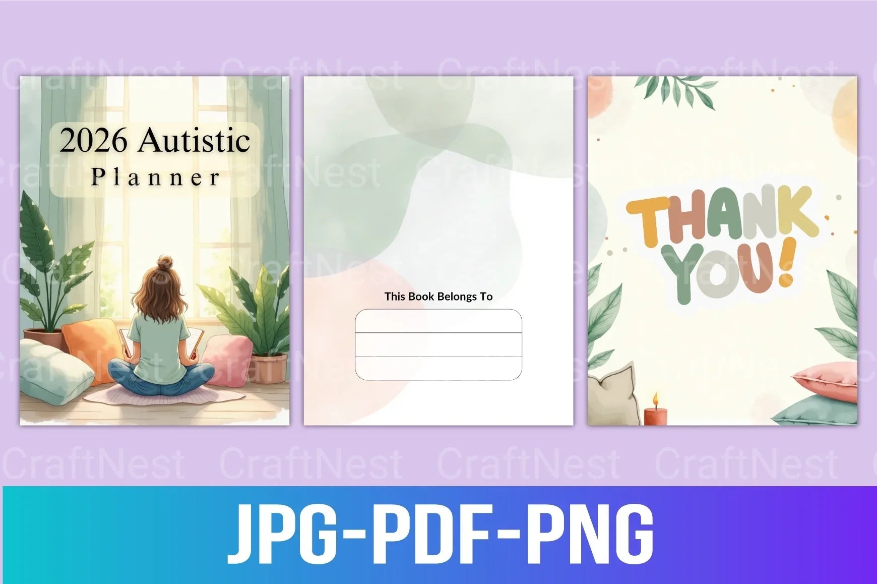 Printable autistic planner designed for structured routines, planning, and time management