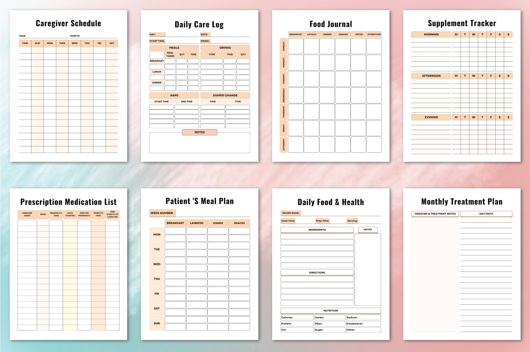 Elderly Caregiving Planner