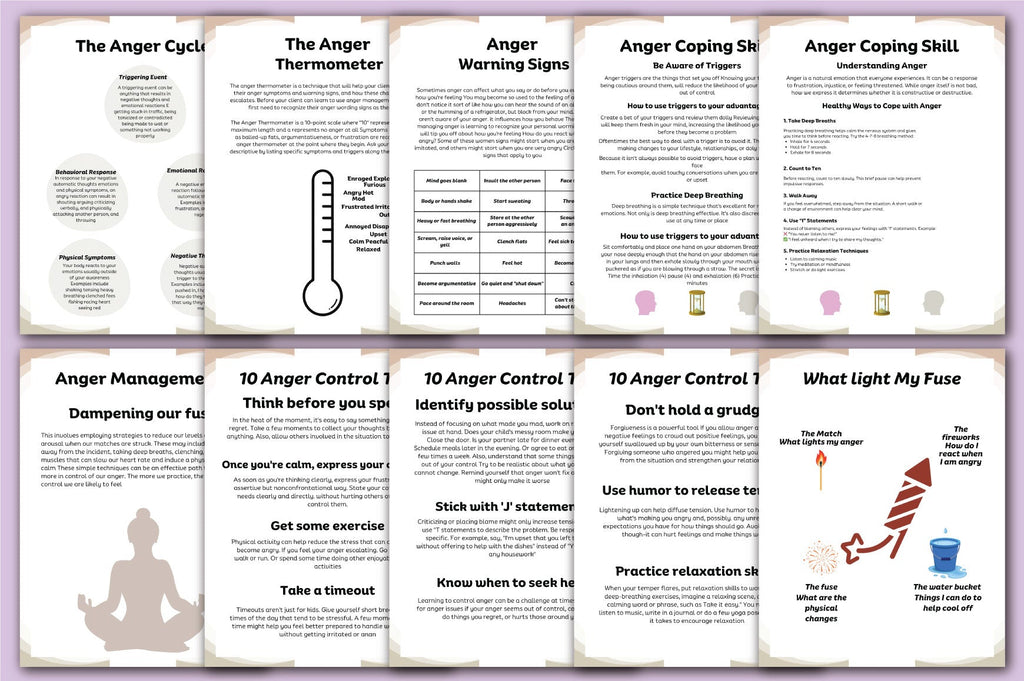 Anger Management Planner Guide