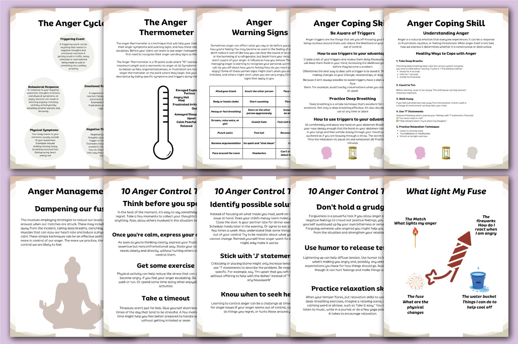 Anger Management Planner Guide