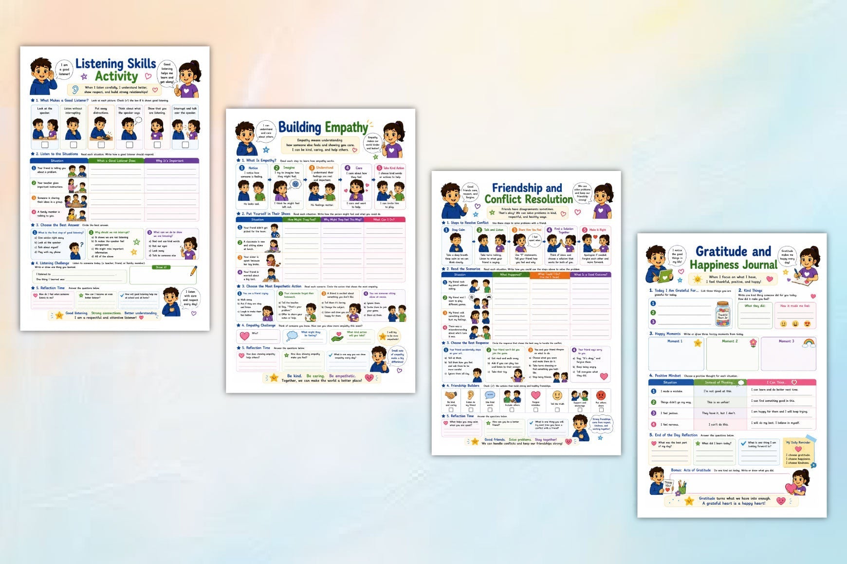 Kids Emotional Regulation Anger Workbook