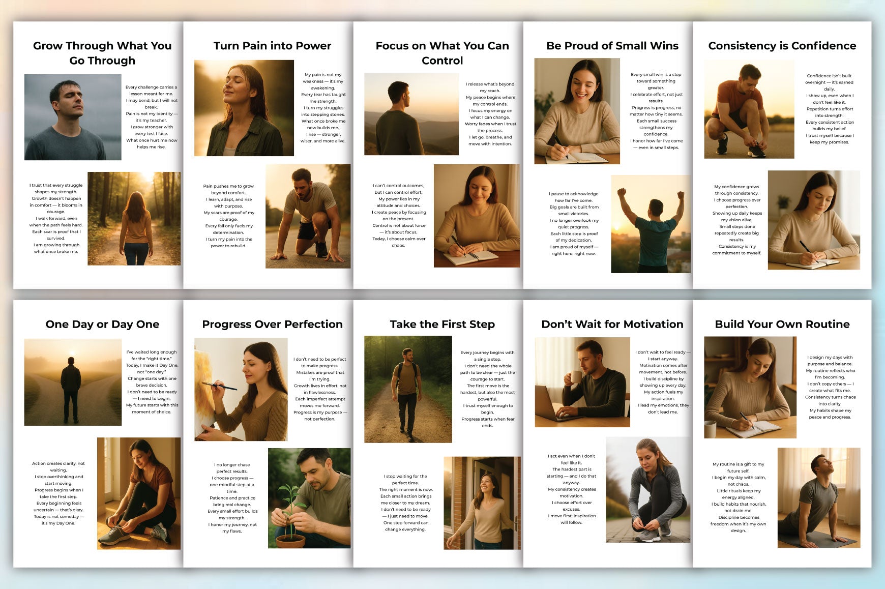 Self Improvement Guidebook Planner