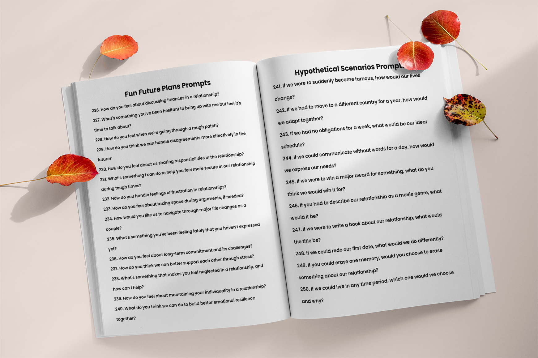 Love Relationship Prompts