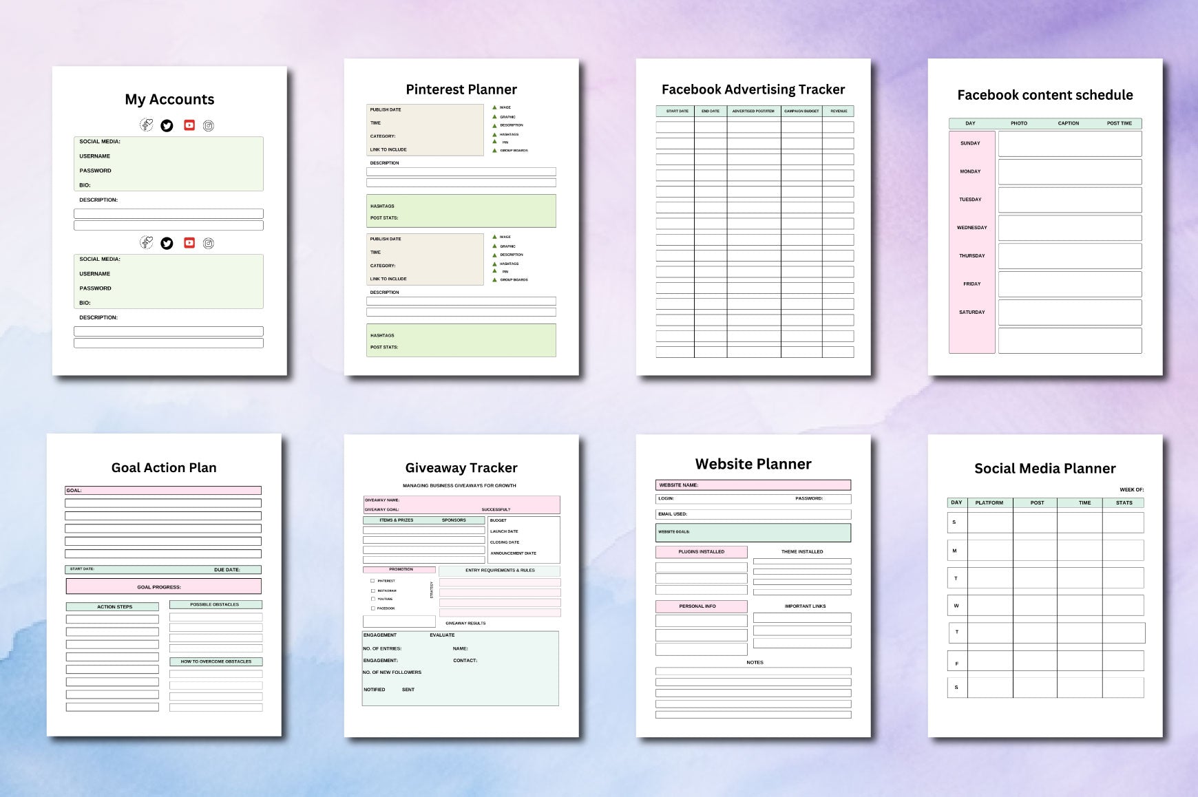 Marketing Planner 00772