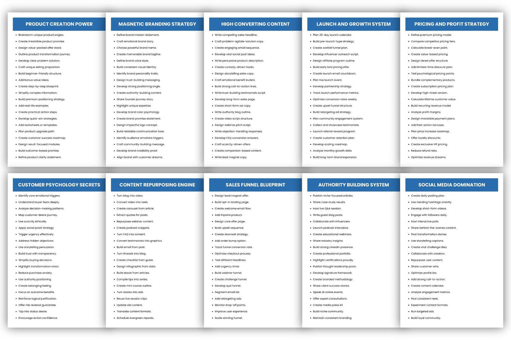 Best Seller Blueprint Prompts