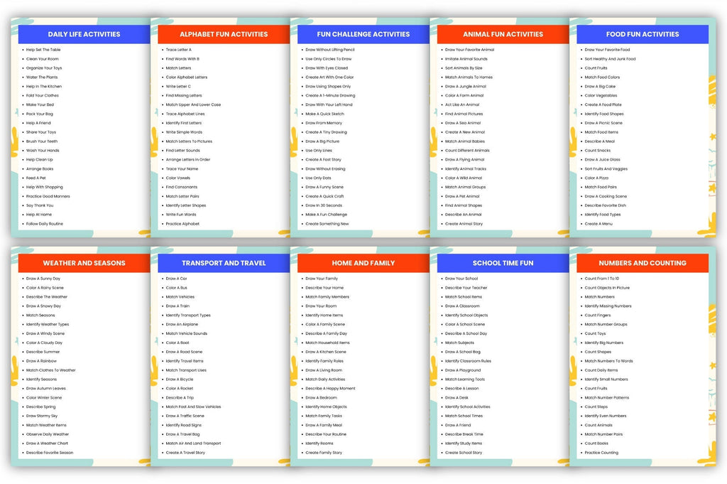 Kids Activity Prompts