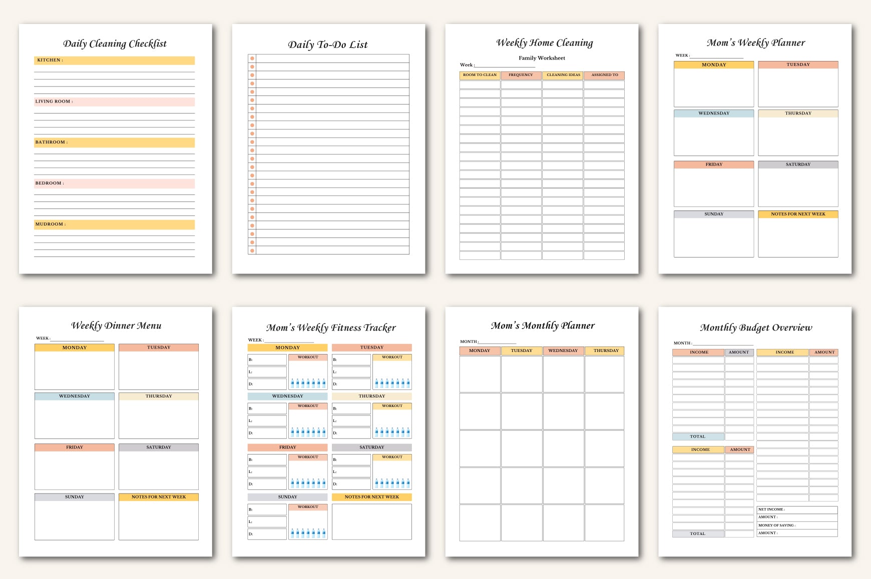 Mom Life Planner