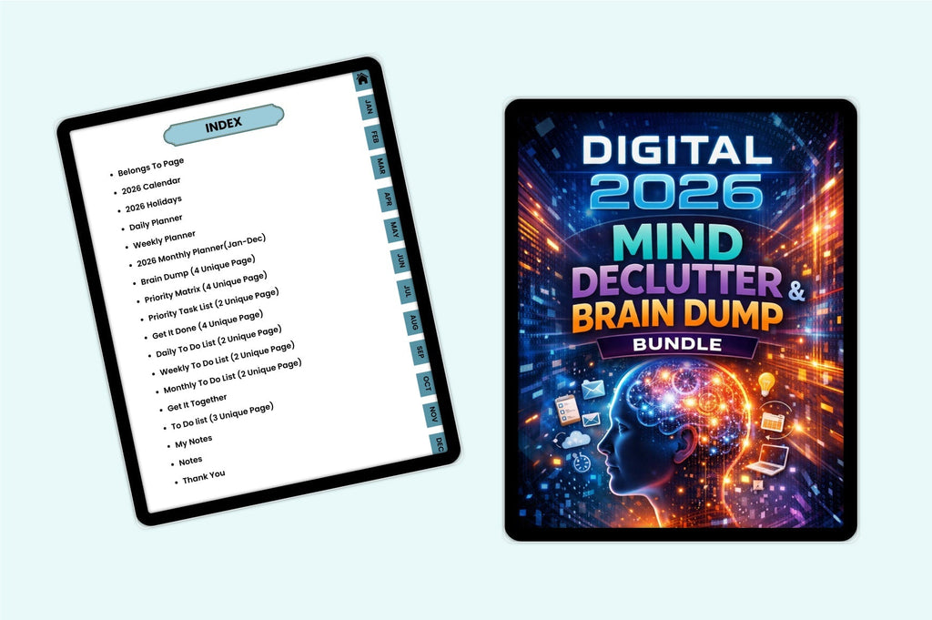 Mind Declutter Brain Dump Journal