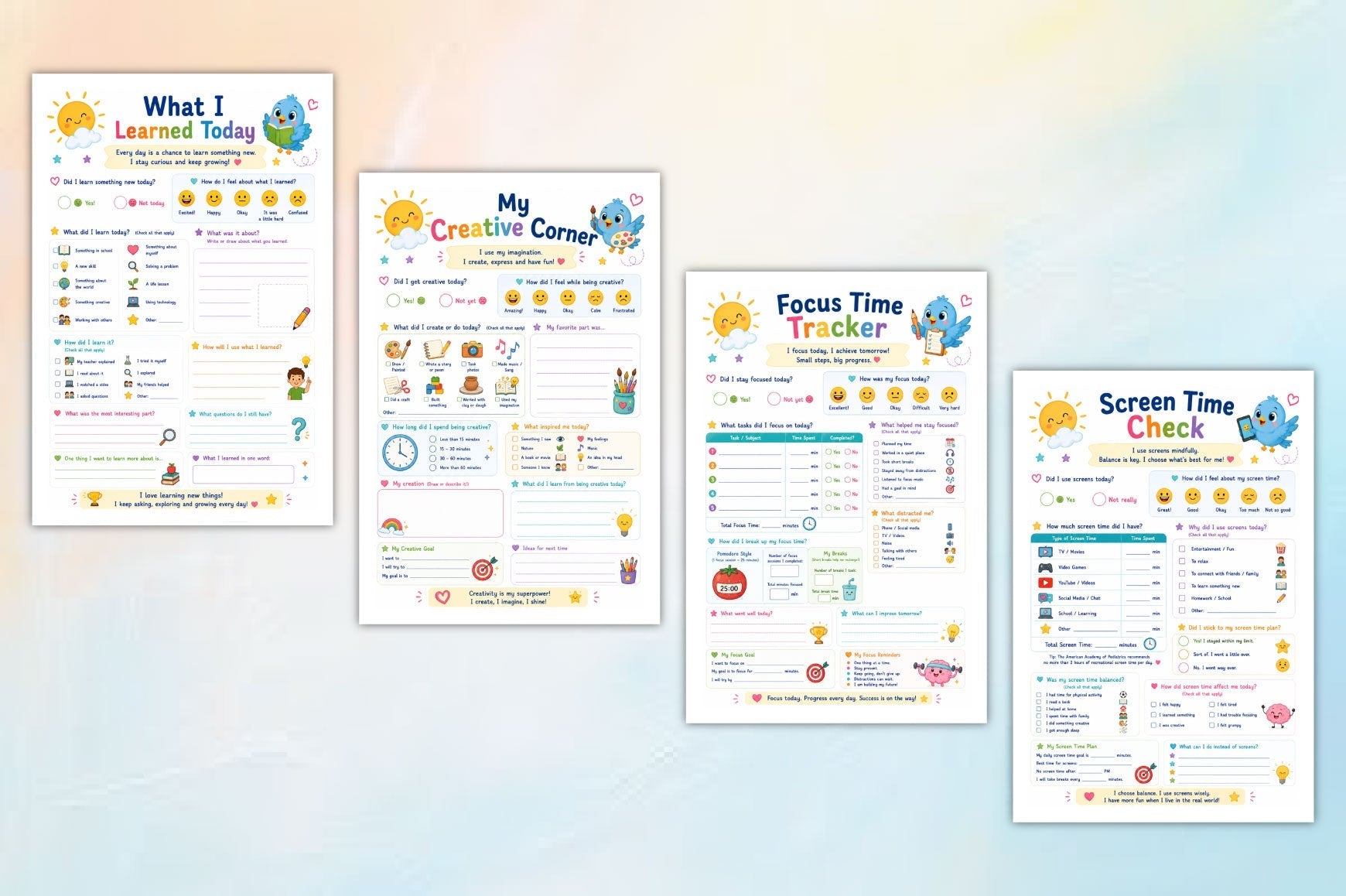 Early Bird Success For Kids Journal