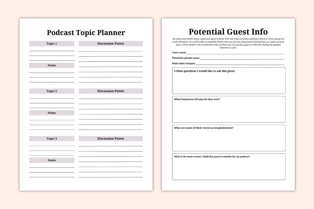 Podcast Creator Planner Guide