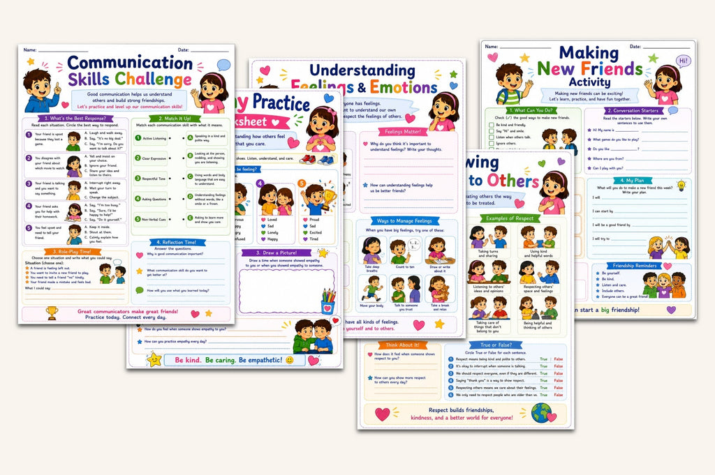 Friendship Relationship Skills Workbook