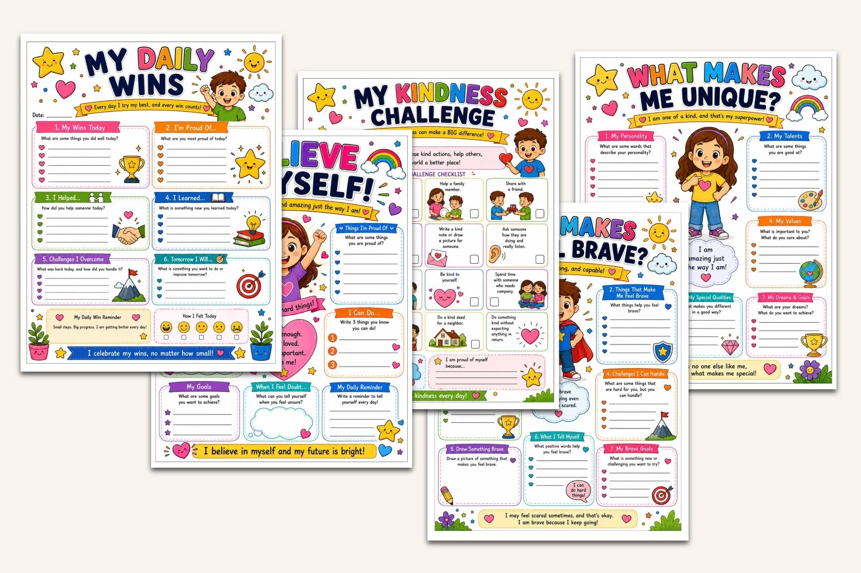 Self Esteem For Kids Workbook