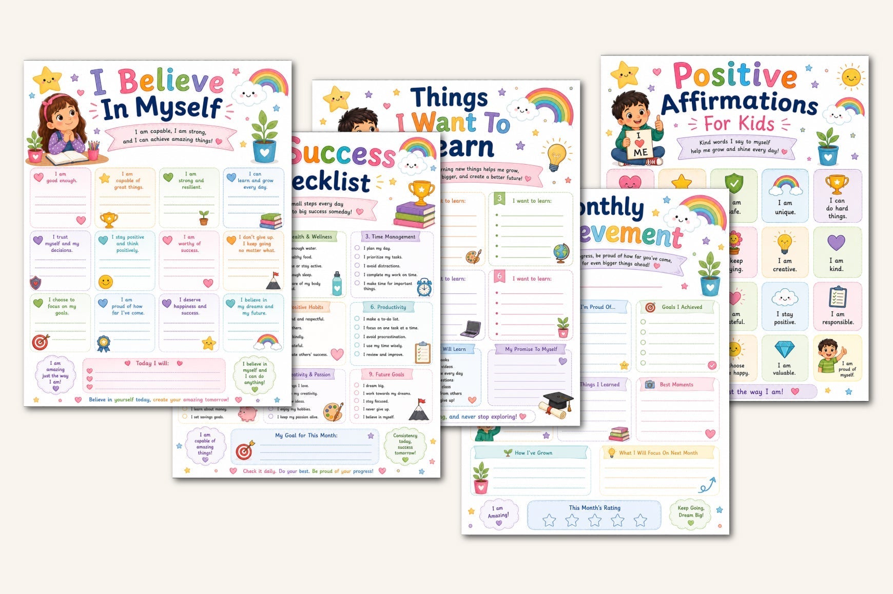 Dream Believe Achieve For Kids Journal