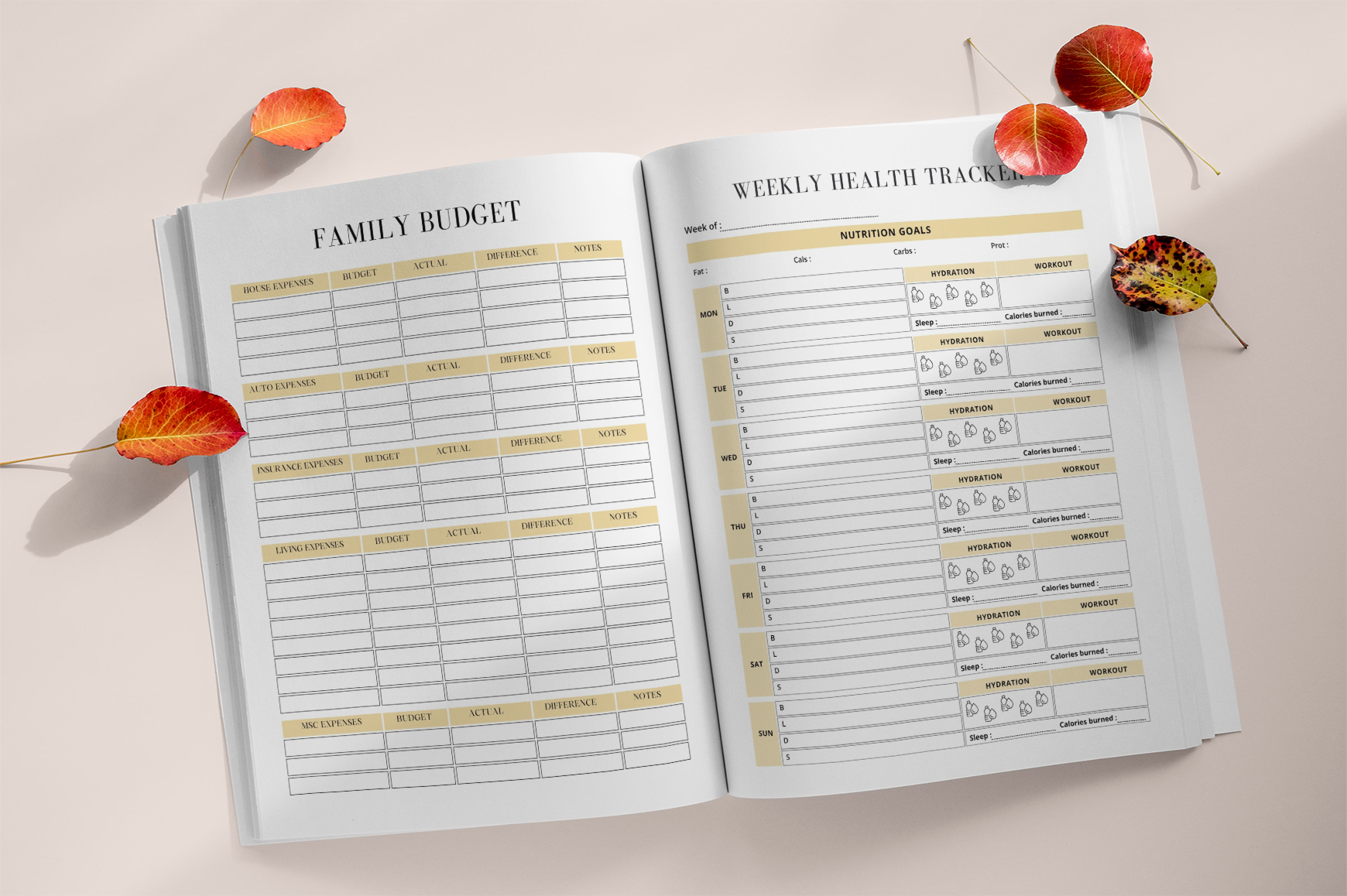 Daily Home Management Cleaning Planner