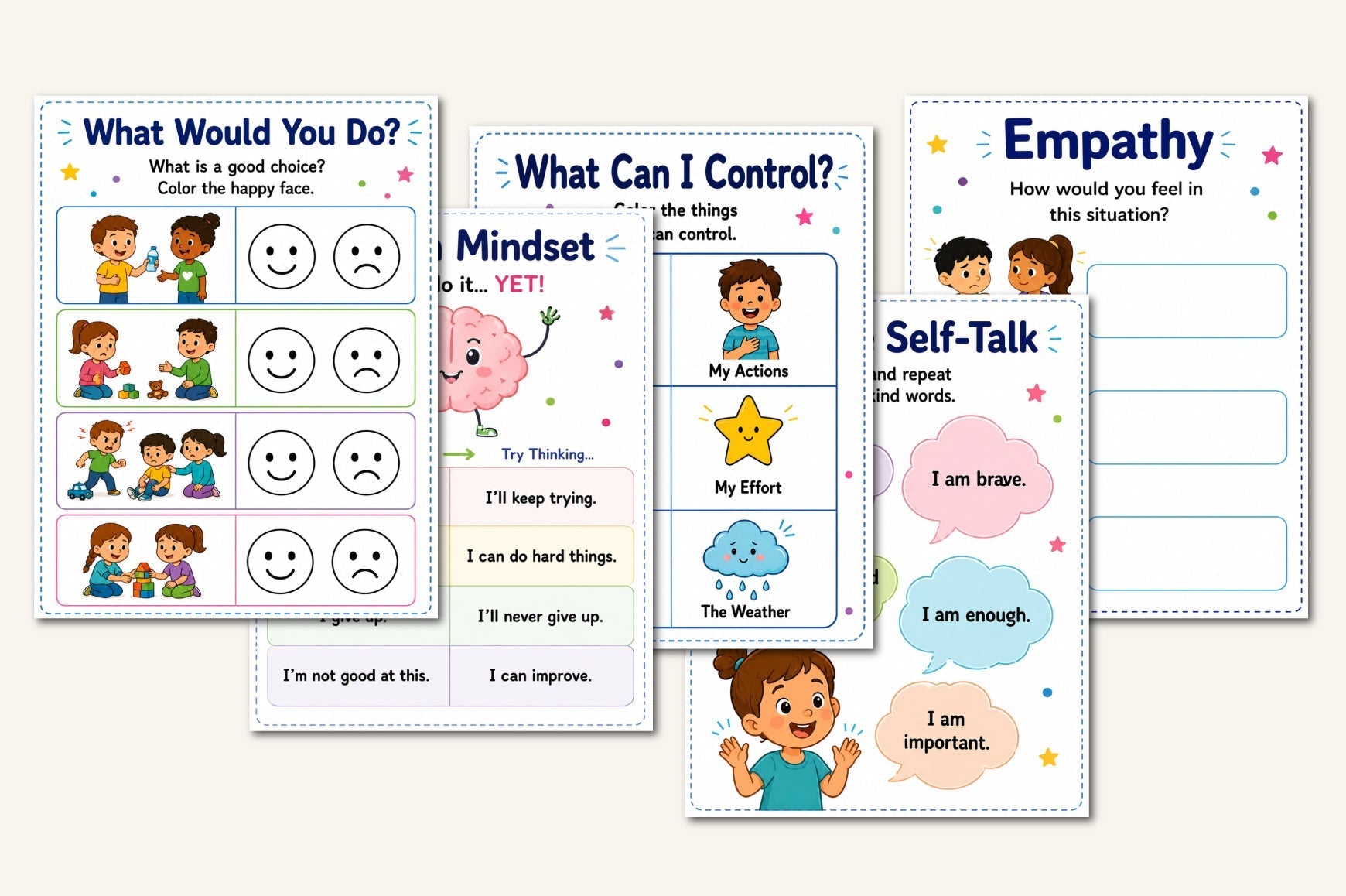 Kids Emotional Regulation Workbook