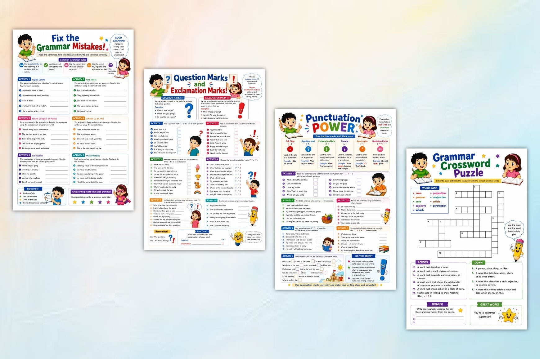 English Grammar Adventures Activity Book