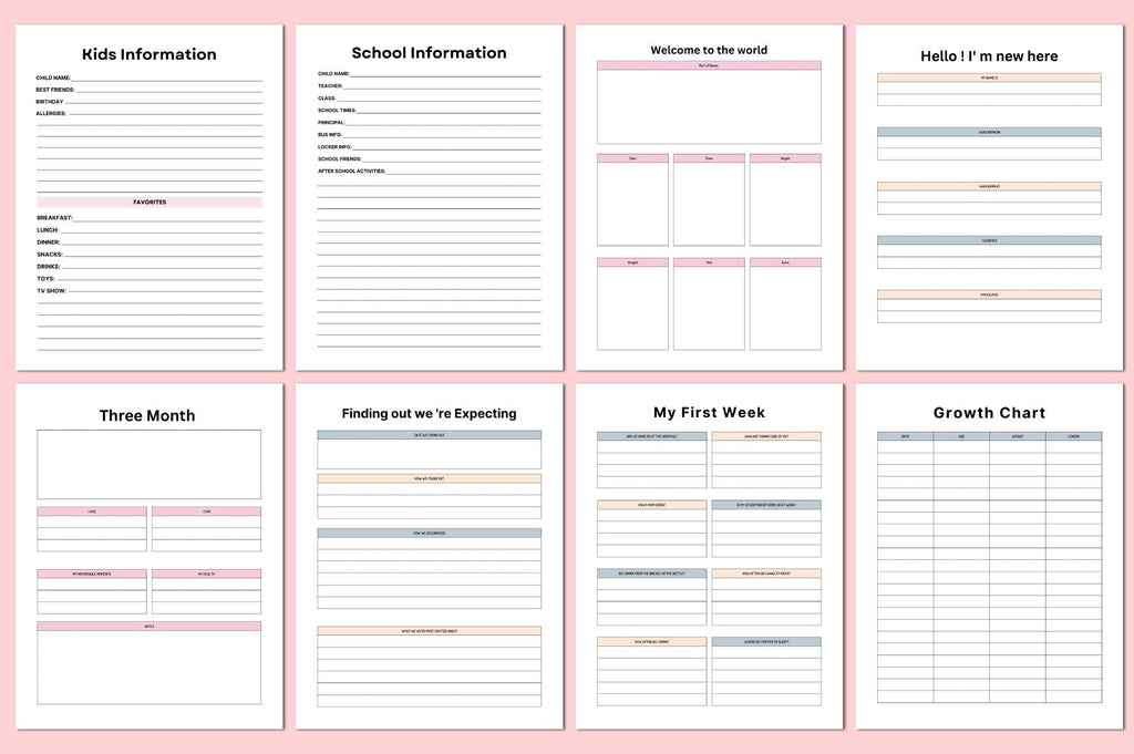 Mom Child Planner