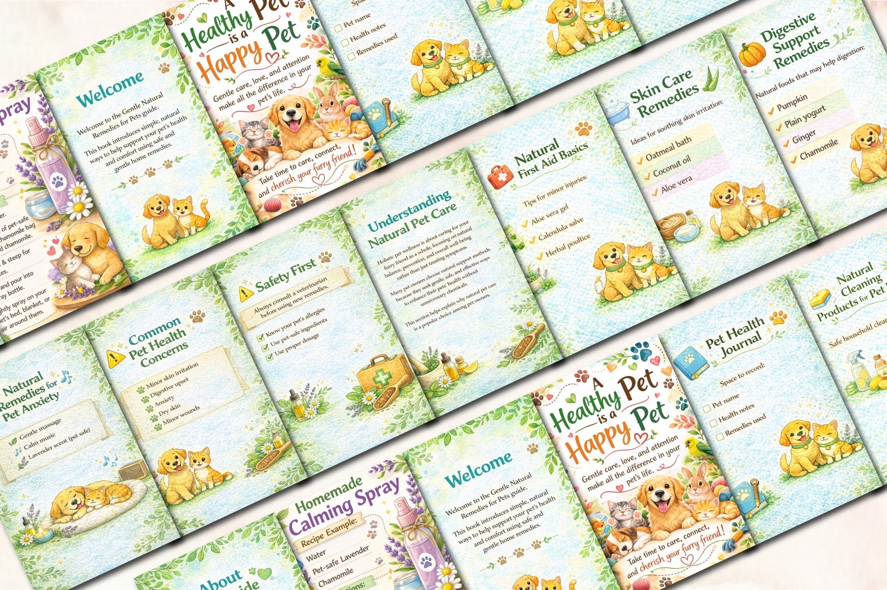 Gentle Natural Remedies for Pets Planner