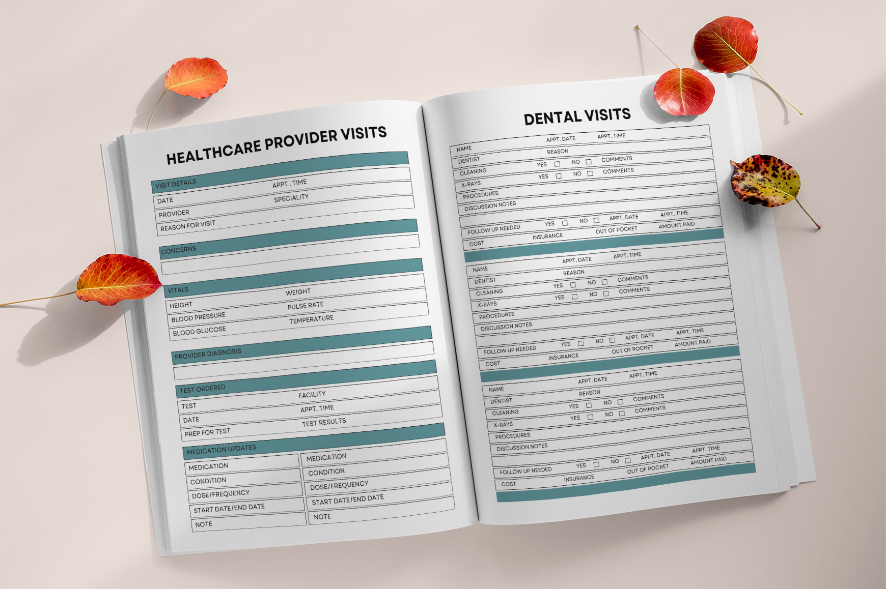 Daily Healthy Lifestyle Wellness Planner