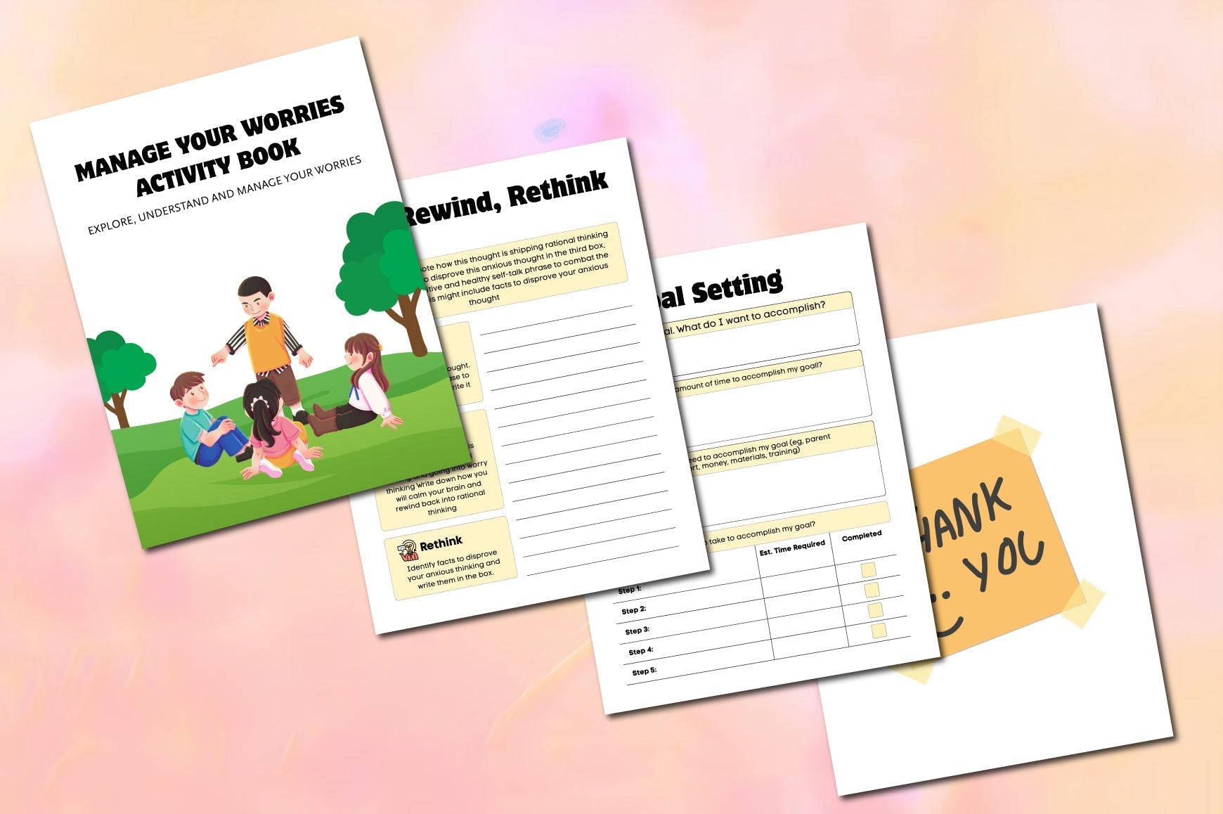 Manage Your Worries Activity Planner