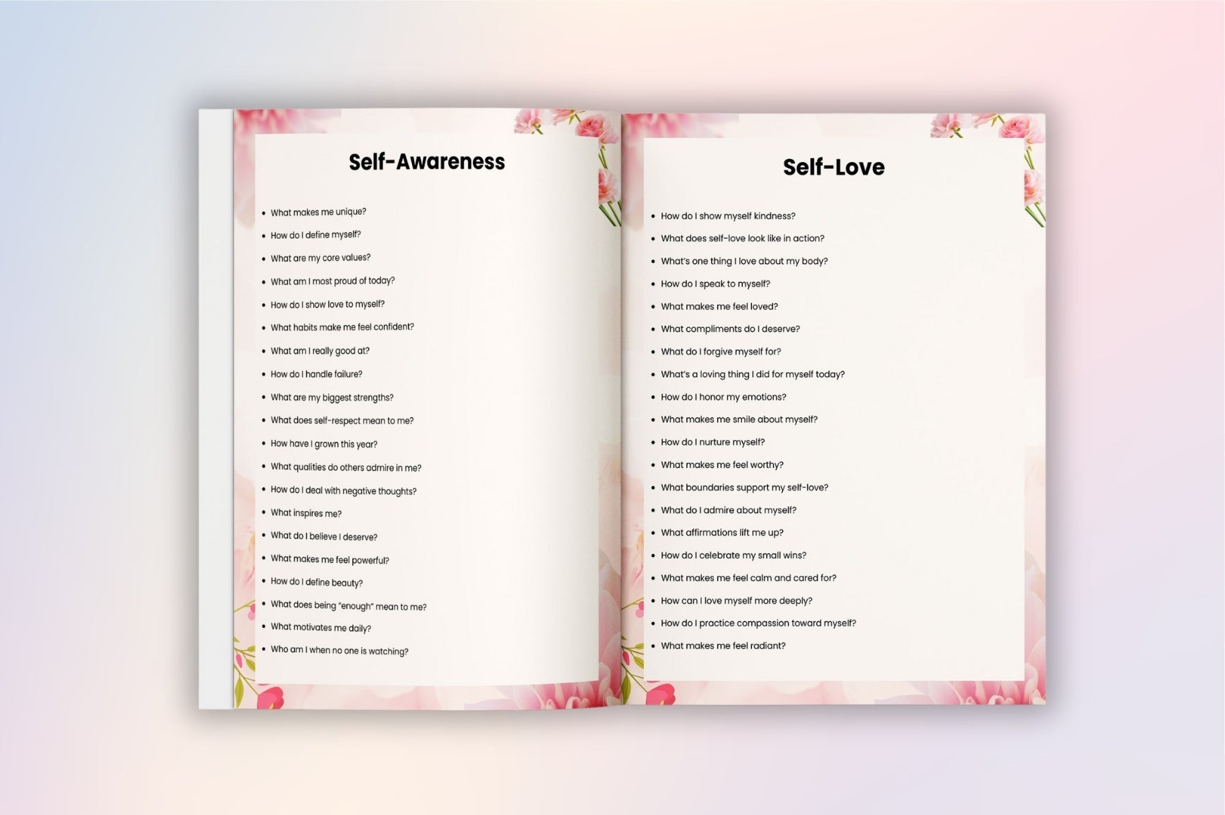 Self Esteem Workbook for Women