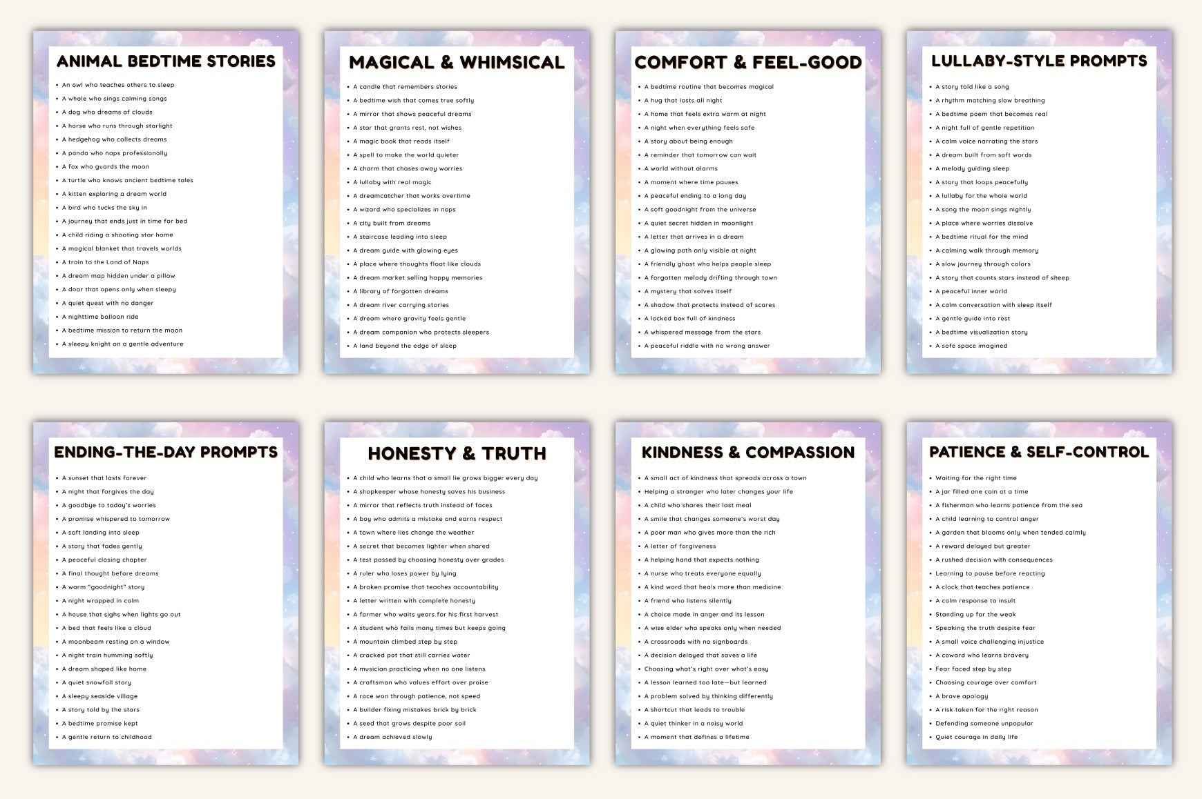 Short Kids Prompts