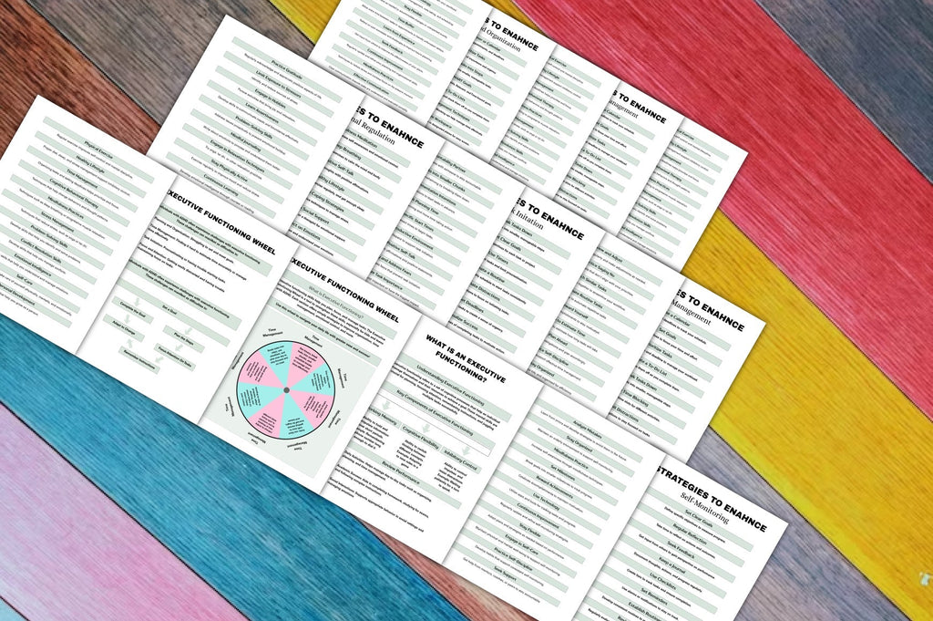 ADHD Executive Functioning Planner printable PDF instant download